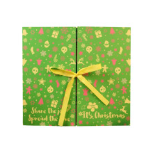 2025 Empty Advent Calendar – 24-Day DIY Refillable Gift Boxes for Christmas Decoration & Wrapping (Green)