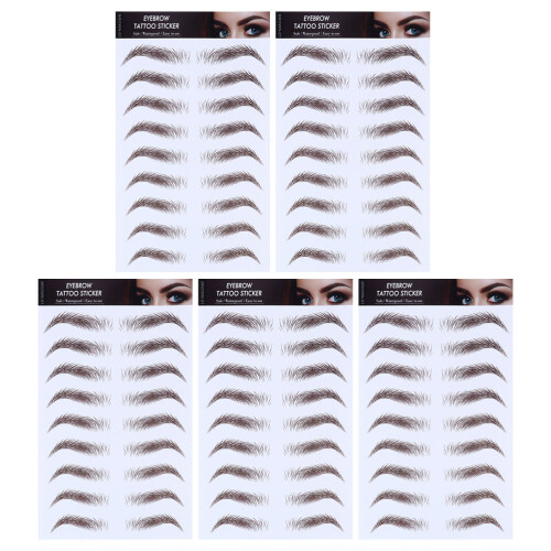 15St Eyebrow Transfer Stickers Voor Make-Up Look