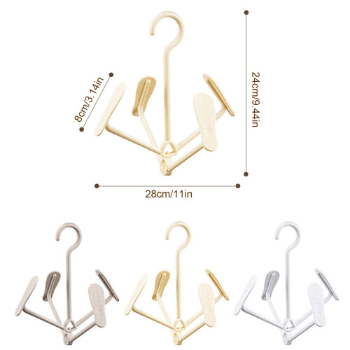 Foldable White Shoe Drying Rack – Multi-Purpose, PP Material, Hanging Towel Rack, Compatible with Over Shoe Rack 2