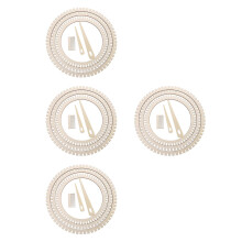 24St Weefkit Hout, Lichtgewicht Beige Met Breinaalden En Weefkam
