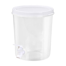 Plastic Drink Dispenser with Spigot, Beverage Dispenser Cold Drink Container for Iced Tea, Lemonade, Fridge, Bar, Party, Lock Lid