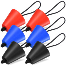 6 Pcs Silicone Kayak Plugs Assorted Color Tight Fit Sealing for Water Sports