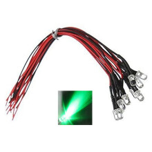 10 stuks 5V-12V LED-indicatoren, voorgemonteerde LED-verlichting voor speelgoedvoertuigen, inclusief stekkerontwerp en eenvoudige installatie.
