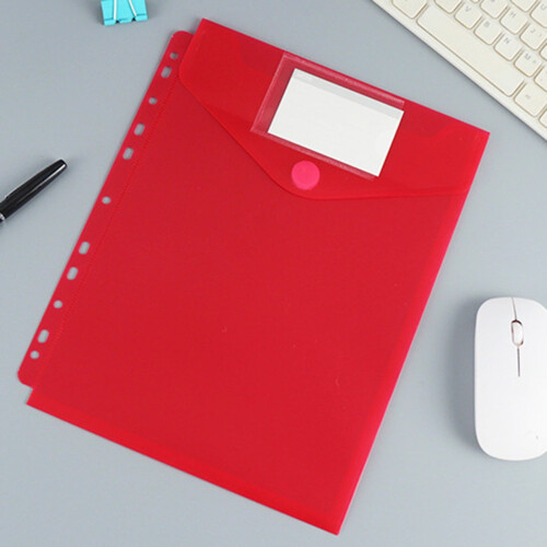 5-Tab Plastic Binder Dividers with Front Pockets, Multicolor, Compatible with Standard Binders