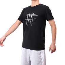 1St Zwart Men T-Shirt Kort Comfortabel Katoen Polyester
