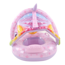 Inflatable Baby Swim Float Cartoon Shape with Double Handles PVC