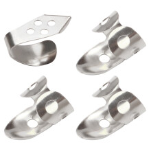 Thumb Pick 4pcs Stainless Steel Finger Picks Set for Guitar Banjos,1.38"X0.55"X0.55"