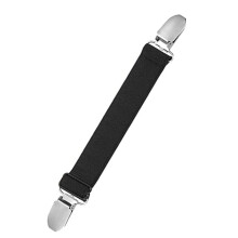 Elastic Dress Clip Back Cincher Clip Fastener Band For Sweaters Shawls Dresses And Cardigans Adjustable Waist Cincher Cl Black