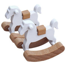 Safe Miniature Rocking Horse Model for 12th Scale Doll House Nursery Display Accessory