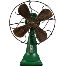 Vintage Style Desk Fan Ornament Table Fan Shaped Adornment for Desktop Decor