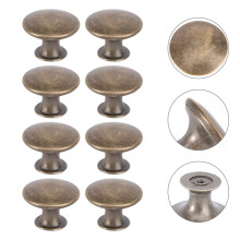 8Pcs Vintage Furniture Knobs Aluminum Alloy Bronze for DIY Enthusiasts