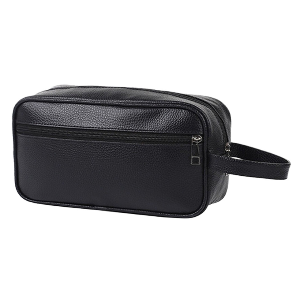 Men's Travel Toiletry Organizers Spacious Waterproof PU Cosmetic Case Travel Accessory Pouches For Gym Business Trips