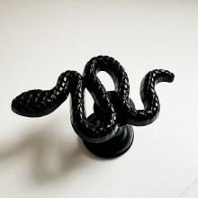 Snake Shape Zinc Alloy Furniture Handle Door Cabinets Knobs For Children Room Kitchen Cupboard Drawer Door Vintage Pull Handle