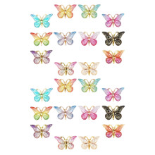 24 Pcs Office Desk Accessories Multi-function Thumb Tacks Shaped Butterfly