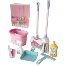 Play House Cleaning Toy Set (8 pcs), Broom & Dustpan Combo, Simulation Household Tools, Birthday Gift – Compatible with Kids' Play Areas