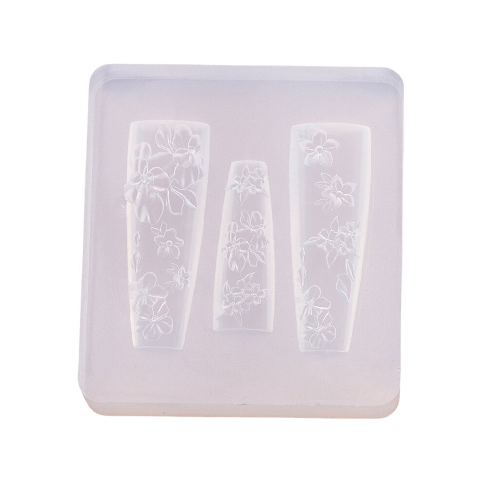 Professional Silicone Mold for 3D Nails Art Mold Reusable Nails Mold Decoration Suitable for Different Skill Levels