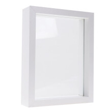 glass photo frame 1Pc Double Sided Glass Photo Frame Transparent Specimen Clip Picture Frame(8.07"X6.54"X1.57")