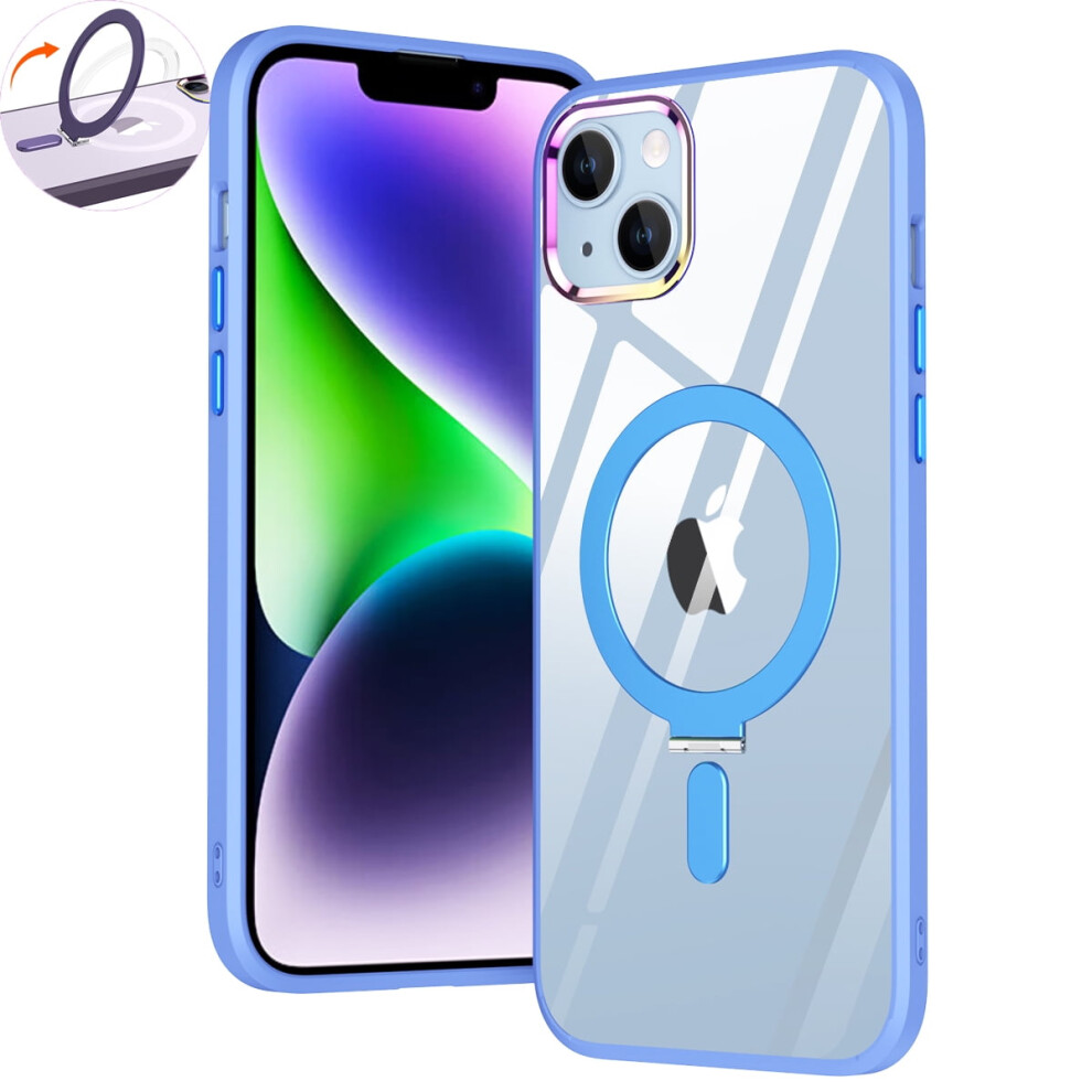 Compatible With Iphone 13 Clear Magsafe Case With Stand – Shockproof, Anti-Scratch, Slim Transparent Cover For Iphone 13 6.1" 9178400175312