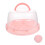 Cake Travel Container Pink 1 Set 1