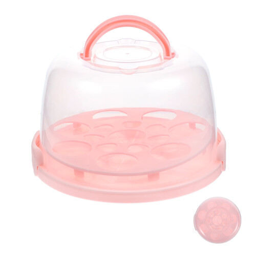 Cake Travel Container Pink 1 Set