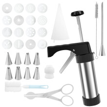 Juego de acero inoxidable para hacer churros: resistente a la corrosión, reutilizable, con mango ergonómico; compatible con prensas para churros,
