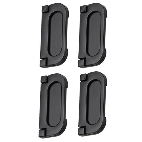 Flush Pull Handle Hidden Latch Gold 4 pcs