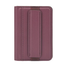 Magnetic Phone Card Wallet with Elastic Strap, MagSafe-Compatible for iPhone 17/16/15/14/13/12 Pro/Max/Plus & Other Smartphones