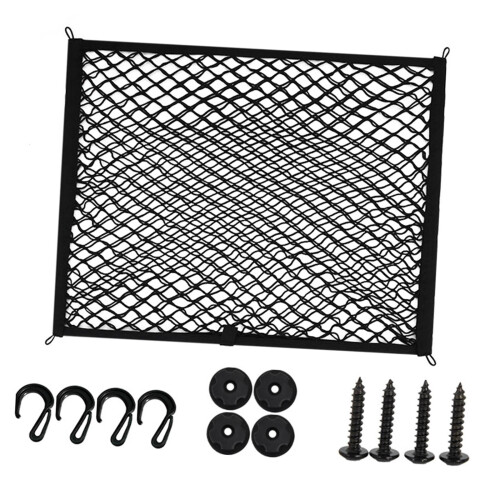Cargo Storage Net for Car Trunk Highly Elastic Polyester Nylon Generic Accessory 60cmx80cm