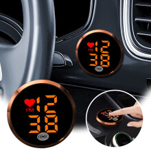Digital Clock For Motorbike Small Led Display Stick-On Timepiece Waterproof Design Ideal For Boats Cars Trucks Vehicles