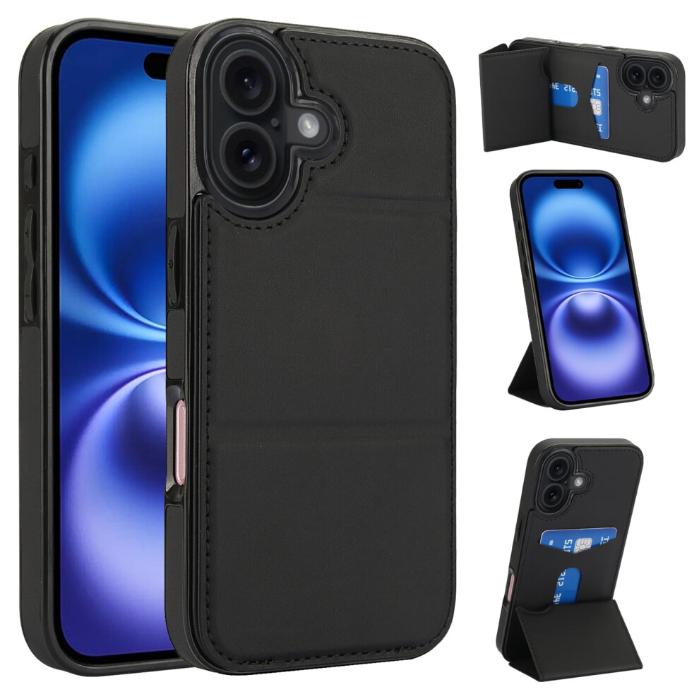 Allytechgroup Wallet Case For Iphone 17 ProâPu Leather, Rfid Blocking, Shockproof, Stand, Credit Card Slot, Black 9009879504894