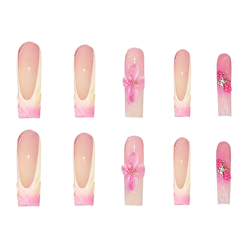 Dachuang Beauty 24Pcs Gradient Fake Nails, Durable & Comfortable