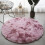 Ultra Soft Plush Round Rug Mat White 48 inches 1