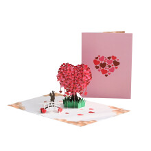 3D Pop-Up Love Tree Greeting Card – Handmade Romantic Gift