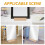 Standing Full Length Mirror Stand Wood Height Adjustment 1Set 6