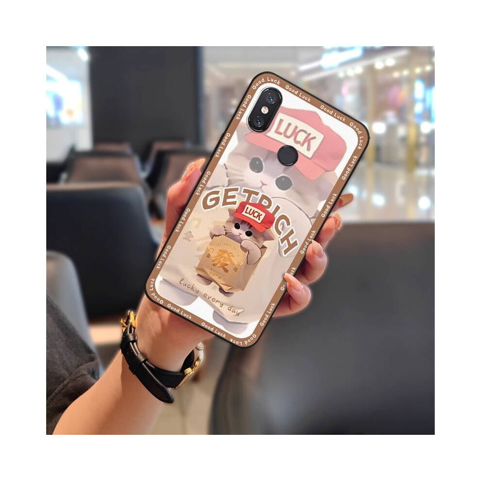 Phone Case Compatible With Xiaomi Mi 8 Â Cute Graffiti Tpu Anti-Dust, Anti-Knock, Waterproof Cartoon Cover 9159796012443