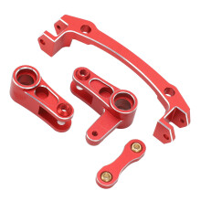 Aluminum Alloy Steering Bellcrank Servo Saver for 1/8 Mojave 4X4 RC Car Red