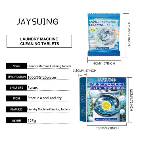 YOTQUSKI Washing Machine Cleaner Tablets for Front and Top 1