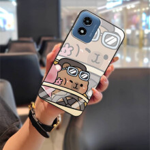 MOTO G Play 2024/4G/5G Silicone Waterproof Case, Full Wrap, Dirt-Resistant, Shockproof, Cute Cartoon Design
