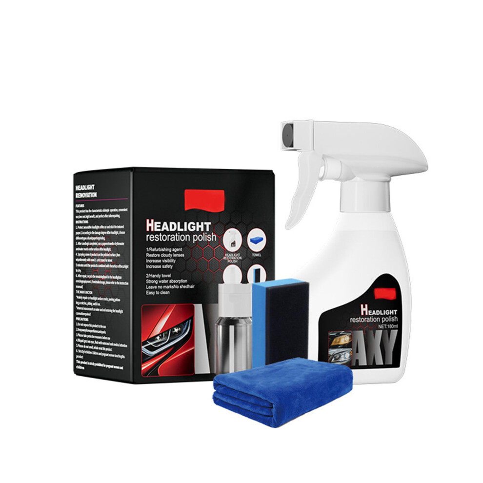 Complete Headlight Restoration And Repair Kit With Protective Sealant, Multi-Step System For Removing Yellowing And Providing Long-Lasting Clarity 9336866736250