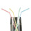 Plastic Drinking Straws 9.5 Inches Long Multi-Colored Striped Bedable Disposable Straws 2