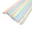 Plastic Drinking Straws 9.5 Inches Long Multi-Colored Striped Bedable Disposable Straws 3