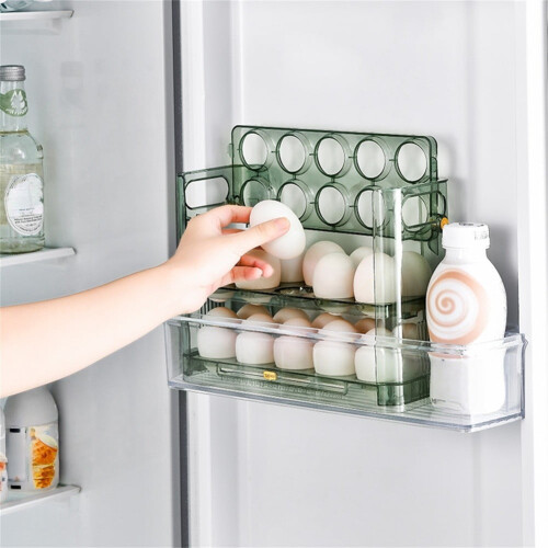 Egg Container Holders 30 Eggs 3 Tier Egg Holder Organizer Tray For Refrigerator 2