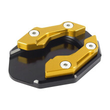 Gold Aluminum Alloy Motorcycle Foot Support Pad For Side Stand And Seat Cushion