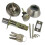 Iron Single Cylinder Round Deadbolt Lock – Classic Flat Head, Quick Install, Durable Iron, Extra Security 2
