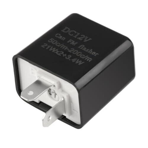 Speed Adjustable Flasher Relay For 2 Pin Motorcycle Indicators And Led Bulbs 1