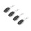 4PCS 433MHz Wireless Remote Control Switch Keychain 12V Black 16