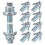 Connector Screw Group for Car with High Strength Galvanization Silver 10pcs 2