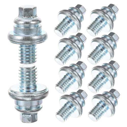 Connector Screw Group for Car with High Strength Galvanization Silver 10pcs 1