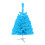 Blue Pre-Lit LED Christmas Tree Hinged Spruce Mini 2