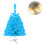 Blue Pre-Lit LED Christmas Tree Hinged Spruce Mini 5